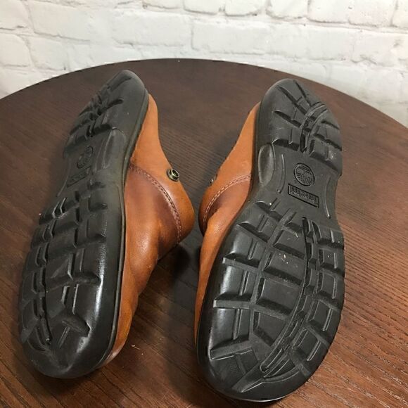 TIMBERLAND cognac leather clogs size 6 - Picture 5 of 8